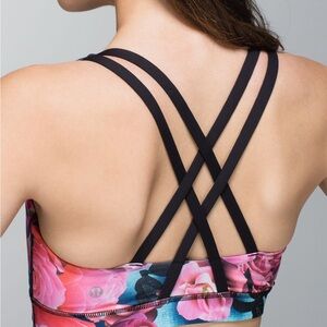 Lululemon Energy Sports Bra Secret Garden Size 10